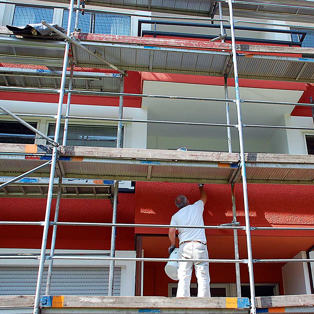 Hausanstrich durch Malereibetrieb